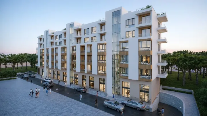 Rezidenca La Mer — rooftop terrace and sea view, real estate investment in Albania, Golem coast