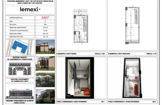 Top-floor two-level duplex loft by the coast | 0407