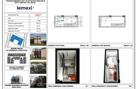 Top-floor two-level loft with private veranda | 0427